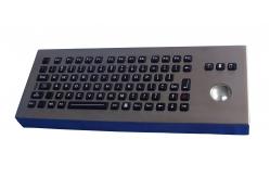 China Waterproof IP65 Desktop Industrial Keyboard With Trackball /  rollerball keyboard supplier