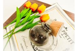 China Reusable Salt And Pepper Wood Lid Grinder Sleek And Modern Clear Pepper Grinder supplier