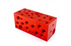China Custom Hydraulic Manifolds CNC Machining Anodized Solenoid Valve Manifold supplier