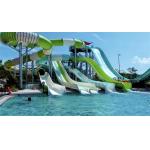 OEM Fiberglass Swimming Pool Slide Outside Water Amusement Parks Play Sets Ride for sale