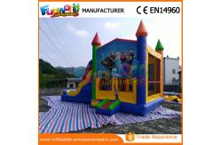 China Outdoor Inflatable Combo Slide , childrens bouncy castle With Pool supplier