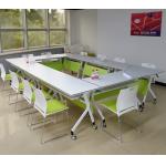 EBUNGE Modern Foldable School Table Standing Office Furniture Conference Room Desk With Four Wheels for sale