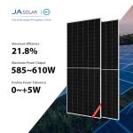 585W 590W JA All Black Solar System 595W 600W 605W 610W Shingled Solar Panel for sale