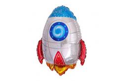 China Outer Space Themed Foil Mylar Party Balloons Astronaut Rocket Pattern 5Pcs supplier
