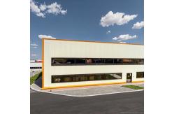 China Portal Frame Steel Structure Warehouse , Prefabricated Metal Warehouse Buildings supplier