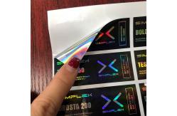 China PMS Color Hologram Laser Glass vial Vial Labels supplier