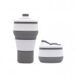 High Temperature Resistant 300ml Silicone Collapsible Coffee Cup SGS for sale