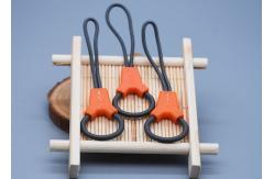 China 2 Colours Custom Logo Plastic Zipper Pull Polyester For Garments supplier