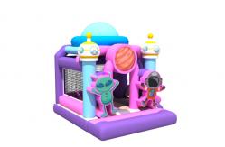 China Customized Inflatable Bouncy House With Slide Alien Astronaut Moon Inflatable Combo supplier