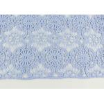 Guipure Dying Lace Fabric With Floral Water Soluble Lace Design For Dress Factory for sale