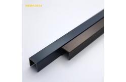 China DIN Brushed Steel Tile Trim 10mm U Channel Edge Profile supplier