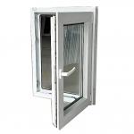 60 Series PVC UPVC Hurricane Impact Casement Windows With Window Screen  for sale