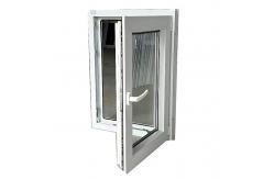 China 60 Series PVC UPVC Hurricane Impact Casement Windows With Window Screen  supplier