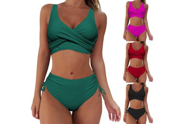 Yellow Strapless Burkini Perfect for Beach Activities Swimming