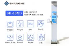 China Coin Operated Smart Bluetooth BMI Scale Precise Fat Rate BMI Blood Machine supplier
