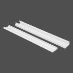                   PC Cove Sleeve Rigid PVC Plastic Channel Extrusion Profiles              for sale
