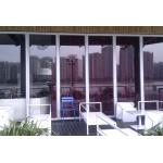 Stacking Folding Frameless Glass Partitions Provide A Complete Sound Retardant Barrier for sale