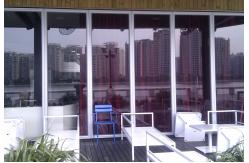 China Stacking Folding Frameless Glass Partitions Provide A Complete Sound Retardant Barrier supplier