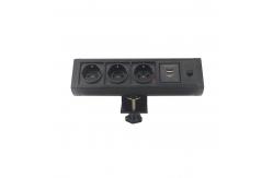 China BNT Hotel office white colour clamp on desk edge socket with usb charger supplier