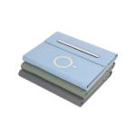 Custom Logo Wireless Power Bank Notebook Leather Hardcover Journal