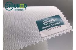 China Plain Weave Polyester Woven Interlining Fabric Single Side Brushed For Men Necktie supplier