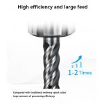 4 Flutes Customized Cutter Enhanced Performance With 38° Cutting Edge Angle