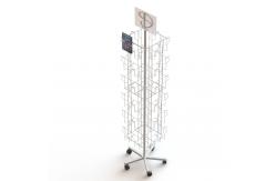 China 48 DVDs Promotion Books OEM Metal Rotating Display Stand supplier