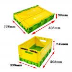 Plastic Stackable Vegetable Crates Heavy Duty Collapsible Plastic Crate PP for sale