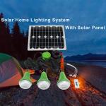 ODM Dimmable 3pcs*3W LED Solar Emergency Lights 5200mah For Universities