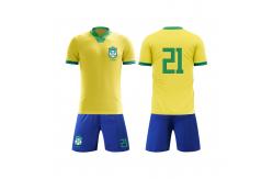 China Fade Resistance Custom Team Uniform Breathable Quick Dry Blank Football Jerseys supplier