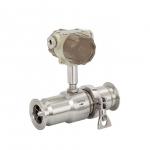 Sanitary Type Flow Meter / Food Grade Turbine Flowmeter Clamp Connection for sale