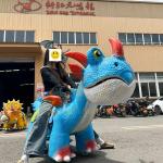 Shopping Mall Animatronic Dinosaur Ride Electric Scooter for Kids for sale