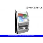 TFT LCD Display Fashionable Wall Mount Kiosk Wth Rugged Metal Keyboard