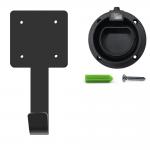 IEC62196 Type 2 EV Plug Holder Black Steel With Cable Management for sale