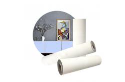 China Matte Blank Poly Cotton Canvas Roll For Large Format Printing supplier