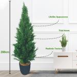 Cypress High Density Bonsai Evergreen Artificial Plants 1.2m-2m