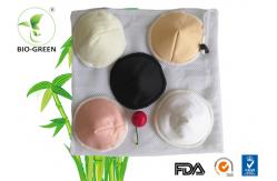 China Thin Bamboo Washable Breastfeeding Pads , Comfortable Bamboo Reusable Breast Pads supplier