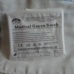 7.5 X 7.5cm Different Colour Green Medical Gauze Swab For Anaesthetics for sale