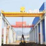 A5 A6 A7 Double Girder Bridge Crane Lifting Height 3-30m Overhead Crane With Grab for sale