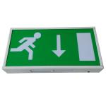 Wall Surface Mounted Power Charging Led Exit Signs With 3 Hours Operation