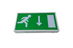 China Wall Surface Mounted Power Charging Led Exit Signs With 3 Hours Operation supplier