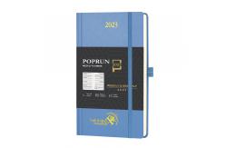 China Hard Cover Poprun Blue Weekly Planner 2023 Customization Agenda For Student supplier