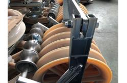 China OEM Stringing Power Cable Pulley Block With Grounding Roller supplier