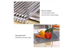 China Non toxic heat resistant Silicone Roll Up Drying Rack supplier