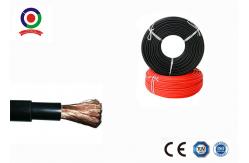 China Ultraviolet Resistant Solar PV Cable 4mm2 XLPE Double Insulation Black / Red supplier