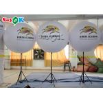 Logo Printing Inflatable Stand Lighted Balloon With Stainless Steel 190T Nylon for sale