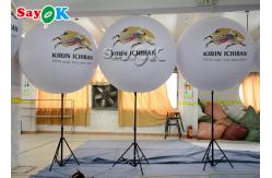 China Logo Printing Inflatable Stand Lighted Balloon With Stainless Steel 190T Nylon supplier