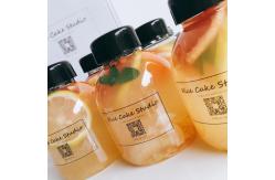 China Pet Plastic Beverage Bottles Plastic Tamper Proof Cap Lemon Juice Bottle 400 Ml supplier