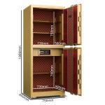 Smart Bank Biometric Commercial Safe Box Fingerprint Lock H1880mm With 7 Open Ways