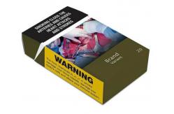 China LFGB Custom Printed Paper Box , CMYK CDR blank Cigarette Box Pre Roll supplier